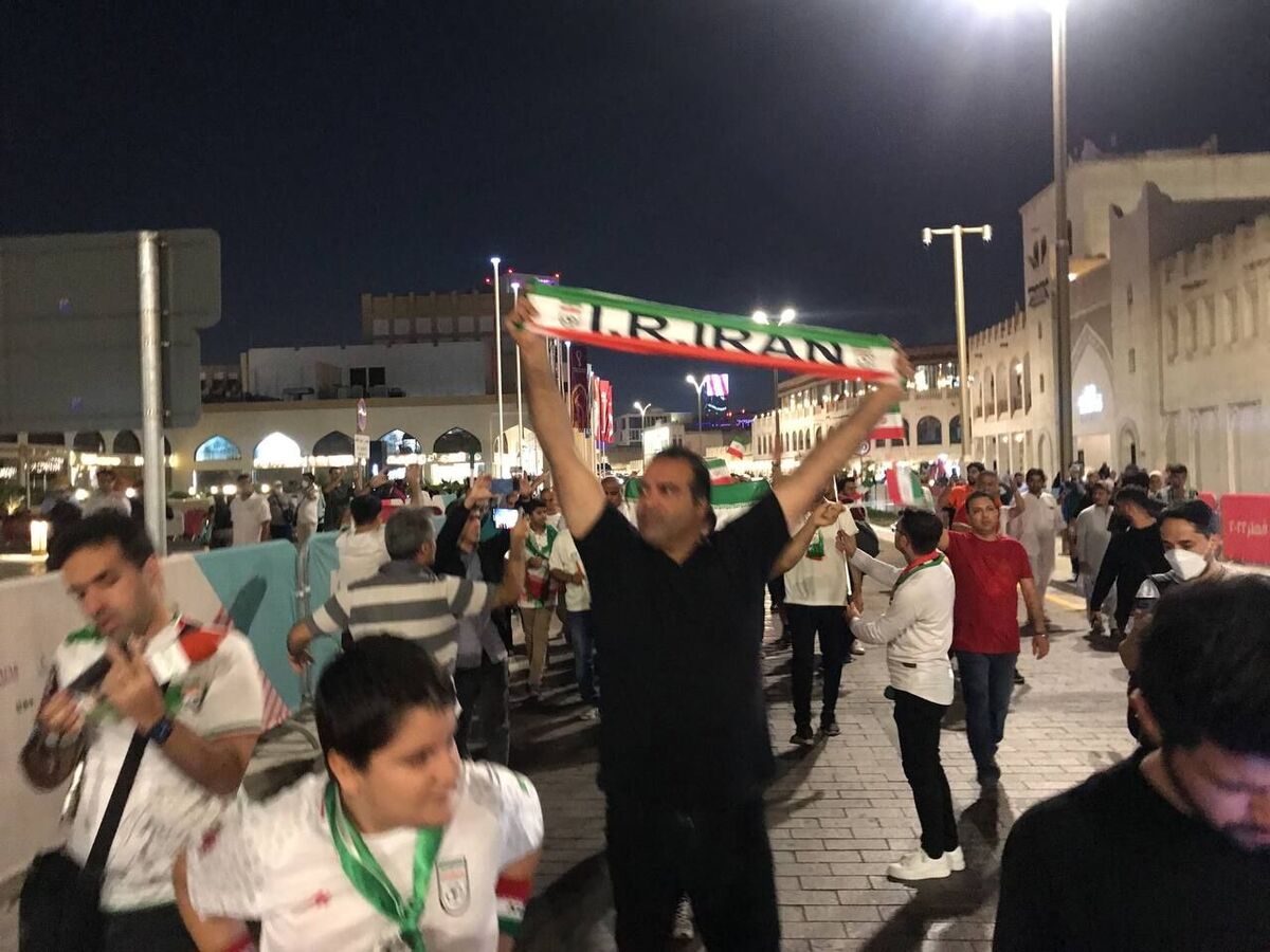 هواداران ایرانی در دوحه غوغا کردند!