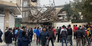 ریزش ساختمان ۳ طبقه در شهرقدس/ حادثه تلفات نداشته است