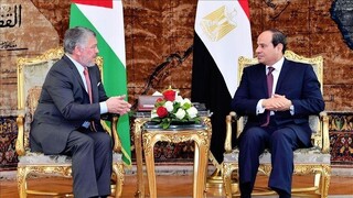 گفتگوی پادشاه اردن و رئیس جمهور مصر درمورد تقویت ائتلاف دو کشور