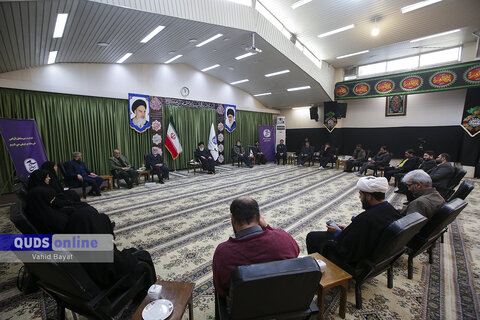 گزارش تصویری I  دیدار اعضای شورای سیاستگذاری ششمین جشنواره ابوذر خراسان رضوی با  آیت الله علم الهدی