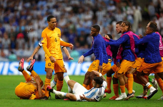 عجیب‎ترین عکس از بازی آرژانتین و هلند پیدا شد