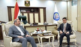 دیدار سفیر ایران با وزیر دادگستری عراق
