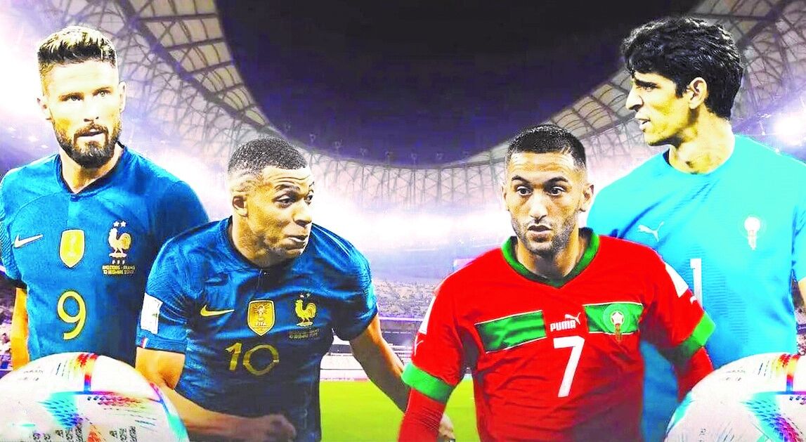 امشب فرانسه و مراکش در نیمه‌نهایی جام جهانی