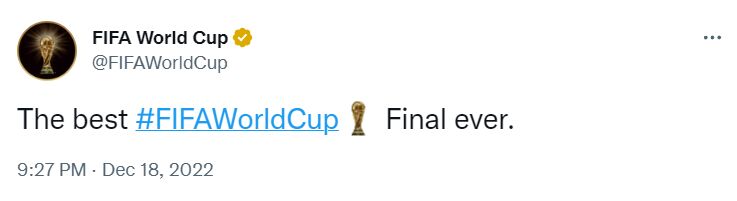 واکنش فیفا به فینال جام جهانی 2022 قطر +عکس