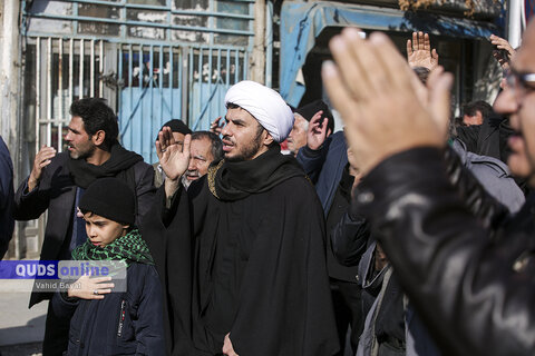 گزارش تصویری I دسته های عزای فاطمی به سمت حرم مطهر رضوی