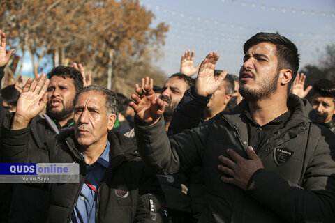 گزارش تصویری I دسته های عزای فاطمی به سمت حرم مطهر رضوی