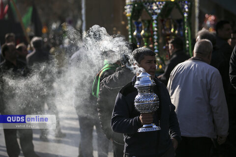 گزارش تصویری I دسته های عزای فاطمی به سمت حرم مطهر رضوی