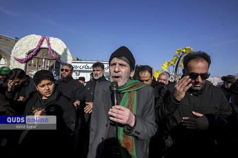 گزارش تصویری I دسته های عزای فاطمی به سمت حرم مطهر رضوی