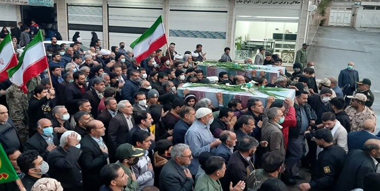 استقبال پر شور مردم پلدختر از کاروان ۴ شهید گمنام