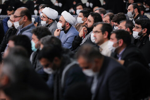 گزارش تصویری I  مراسم عزاداری حضرت فاطمه‌زهرا سلام‌الله‌علیها با حضور مقام معظم رهبری