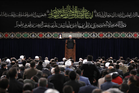 گزارش تصویری I  مراسم عزاداری حضرت فاطمه‌زهرا سلام‌الله‌علیها با حضور مقام معظم رهبری