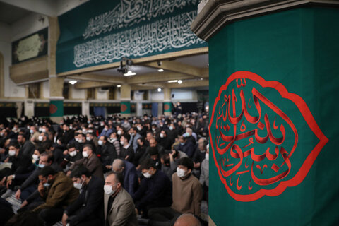 گزارش تصویری I  مراسم عزاداری حضرت فاطمه‌زهرا سلام‌الله‌علیها با حضور مقام معظم رهبری