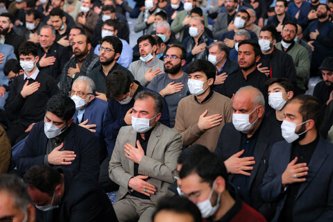 گزارش تصویری I  مراسم عزاداری حضرت فاطمه‌زهرا سلام‌الله‌علیها با حضور مقام معظم رهبری