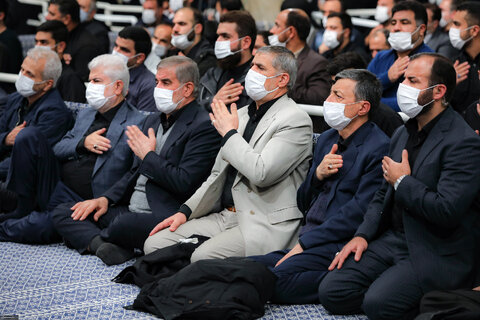گزارش تصویری I  مراسم عزاداری حضرت فاطمه‌زهرا سلام‌الله‌علیها با حضور مقام معظم رهبری