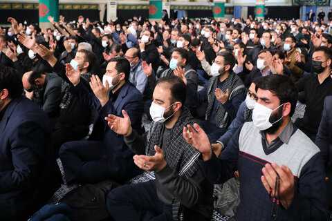 گزارش تصویری I  مراسم عزاداری حضرت فاطمه‌زهرا سلام‌الله‌علیها با حضور مقام معظم رهبری