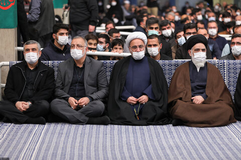 گزارش تصویری I  مراسم عزاداری حضرت فاطمه‌زهرا سلام‌الله‌علیها با حضور مقام معظم رهبری