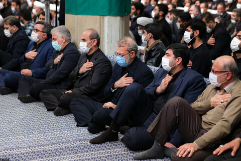 گزارش تصویری I  مراسم عزاداری حضرت فاطمه‌زهرا سلام‌الله‌علیها با حضور مقام معظم رهبری