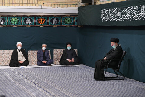 گزارش تصویری I  مراسم عزاداری حضرت فاطمه‌زهرا سلام‌الله‌علیها با حضور مقام معظم رهبری