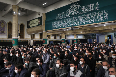 گزارش تصویری I  مراسم عزاداری حضرت فاطمه‌زهرا سلام‌الله‌علیها با حضور مقام معظم رهبری