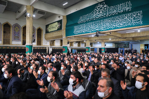 گزارش تصویری I  مراسم عزاداری حضرت فاطمه‌زهرا سلام‌الله‌علیها با حضور مقام معظم رهبری