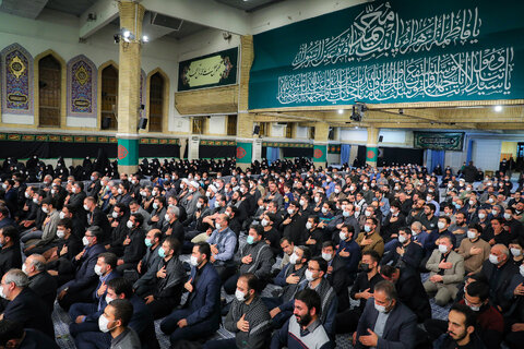 گزارش تصویری I  مراسم عزاداری حضرت فاطمه‌زهرا سلام‌الله‌علیها با حضور مقام معظم رهبری