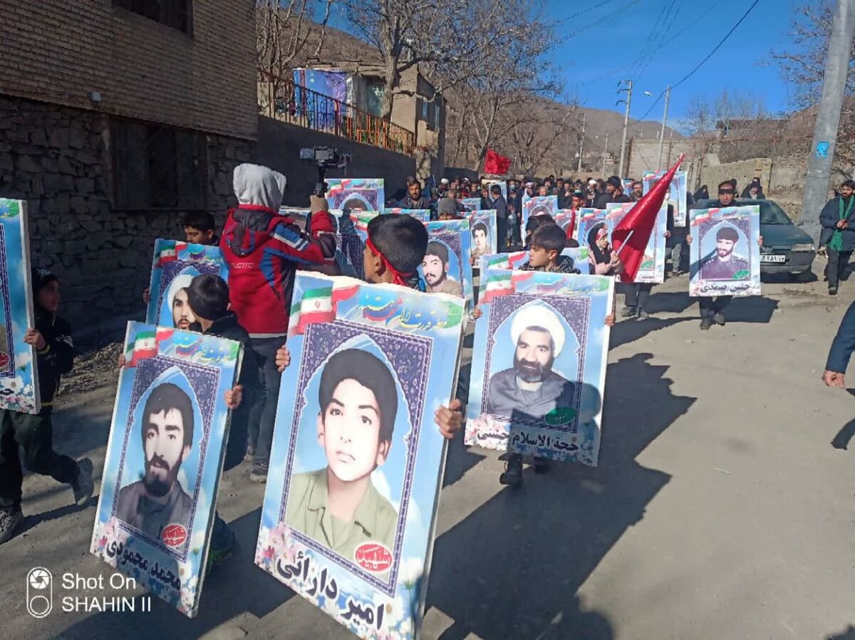 یک شهید گمنام در روستای پیوهژن در آستانه شهادت حضرت فاطمه(س) تشییع شد