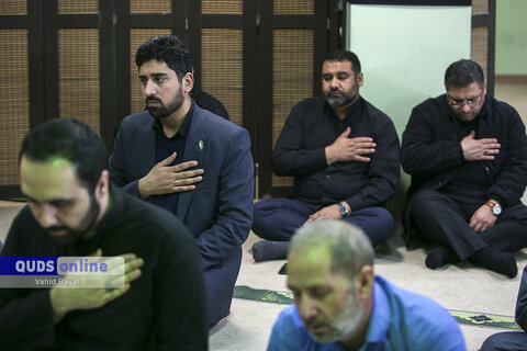 گزارش تصویری I وداع با پیکر شهید گمنام در موسسه فرهنگی قدس