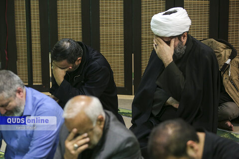 گزارش تصویری I وداع با پیکر شهید گمنام در موسسه فرهنگی قدس