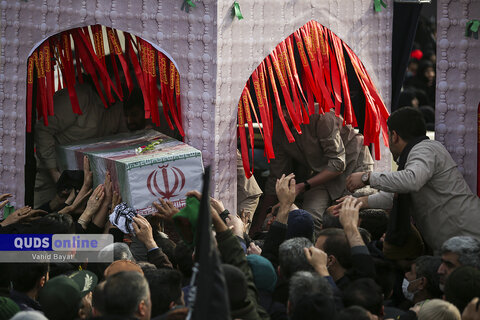 گزارش تصویری I اجتماع عظیم فاطمیون و تشییع پیکر شهدای گمنام دفاع مقدس در مشهد