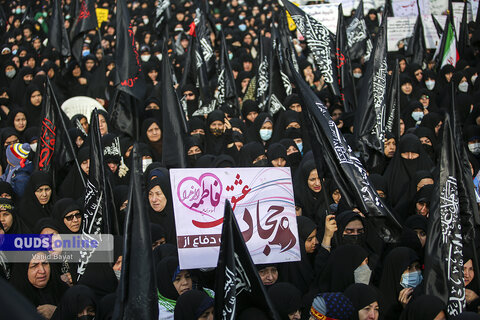 گزارش تصویری I اجتماع عظیم فاطمیون و تشییع پیکر شهدای گمنام دفاع مقدس در مشهد