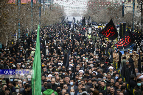 گزارش تصویری I اجتماع عظیم فاطمیون و تشییع پیکر شهدای گمنام دفاع مقدس در مشهد