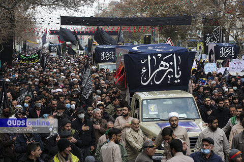گزارش تصویری I اجتماع عظیم فاطمیون و تشییع پیکر شهدای گمنام دفاع مقدس در مشهد