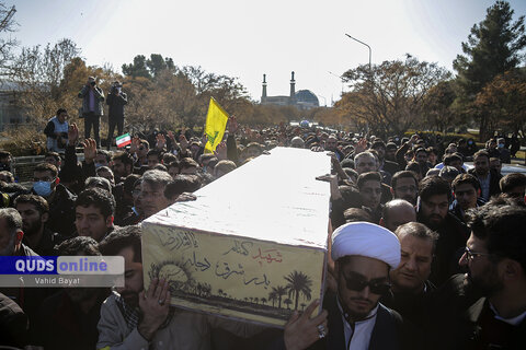 گزارش تصویری I مراسم تدفین شهید گمنام در دانشگاه فردوسی مشهد