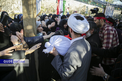 گزارش تصویری I مراسم تدفین شهید گمنام در دانشگاه فردوسی مشهد