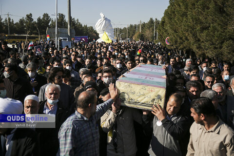 گزارش تصویری I مراسم تدفین شهید گمنام در دانشگاه فردوسی مشهد