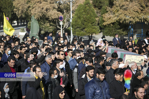 گزارش تصویری I مراسم تدفین شهید گمنام در دانشگاه فردوسی مشهد