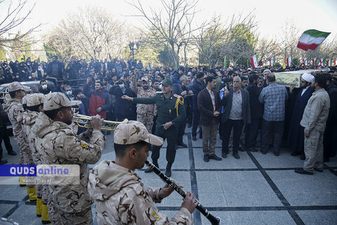 گزارش تصویری I مراسم تدفین شهید گمنام در دانشگاه فردوسی مشهد