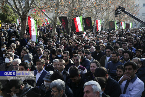 گزارش تصویری I مراسم تدفین شهید گمنام در دانشگاه فردوسی مشهد