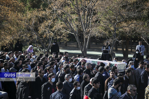 گزارش تصویری I مراسم تدفین شهید گمنام در دانشگاه فردوسی مشهد