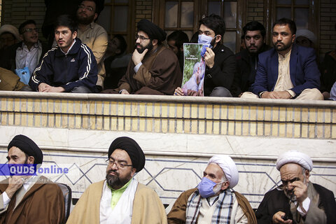 گزارش تصویری I تجمع حوزویان مشهد در پاسخ به اهانت نشریه فرانسوی