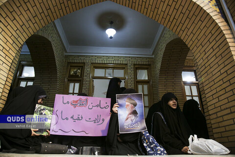 گزارش تصویری I تجمع حوزویان مشهد در پاسخ به اهانت نشریه فرانسوی