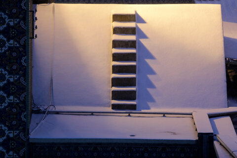 گزارش تصویری I بارش برف در حرم مطهر رضوی