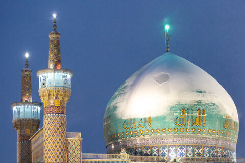 گزارش تصویری I بارش برف در حرم مطهر رضوی