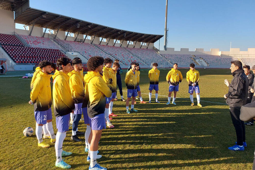 اولین تمرین تیم فوتبال جوانان در اردن برگزار شد