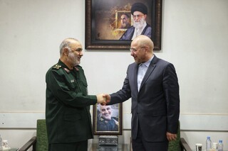 رئیس مجلس با فرمانده سپاه پاسداران انقلاب اسلامی دیدار کرد
