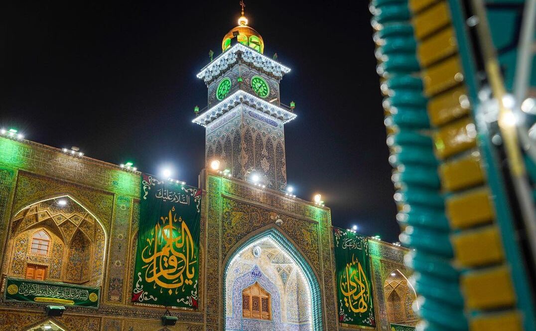 تزیین حرم علوی در آستانه میلاد امام باقر (ع) +عکس