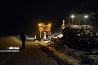 گردنه زالیان استان مرکزی به دلیل بارش سنگین برف بسته شد