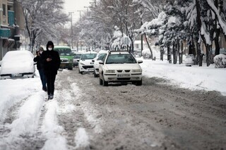 مسدود شدن راه ۷۳۳ روستای لرستان به دلیل بارش سنگین برف