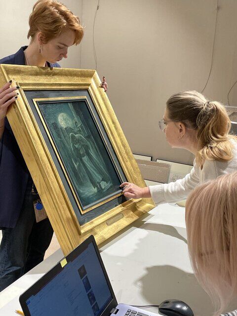 نمایشگاه نقاشی حسن روح الامین در مسکو