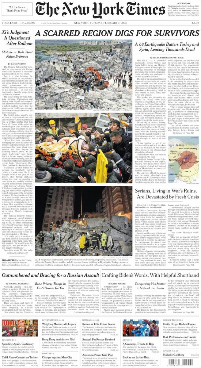 مروری بر مجلات و روزنامههای امروز جهان/ از مانند آخرالزمان تا به بالا نگاه کن!